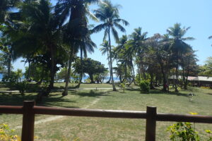 View of the sea from Mana Island Resort Room