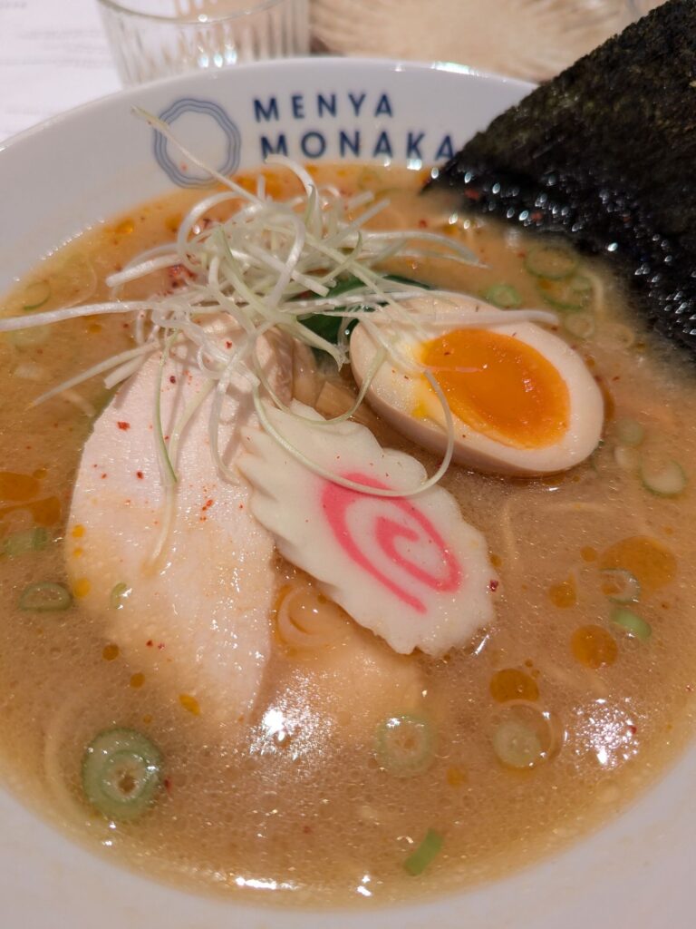 Ramen at Menya Monaka restaurant